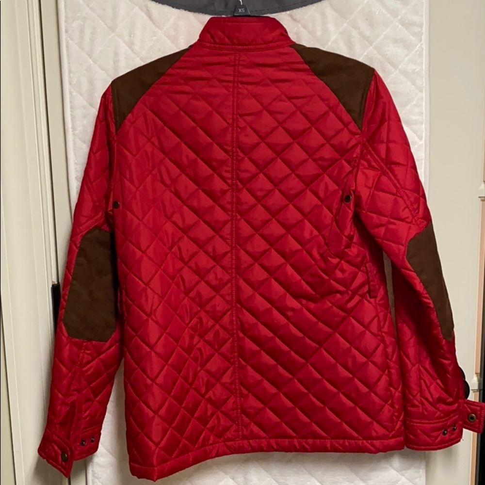 Lauren Ralph Lauren red equestrian quilted jacket - Picture 2 of 12